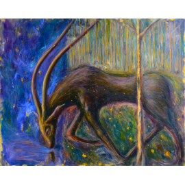 Аnimal, oil painting «Bull's tenderness»