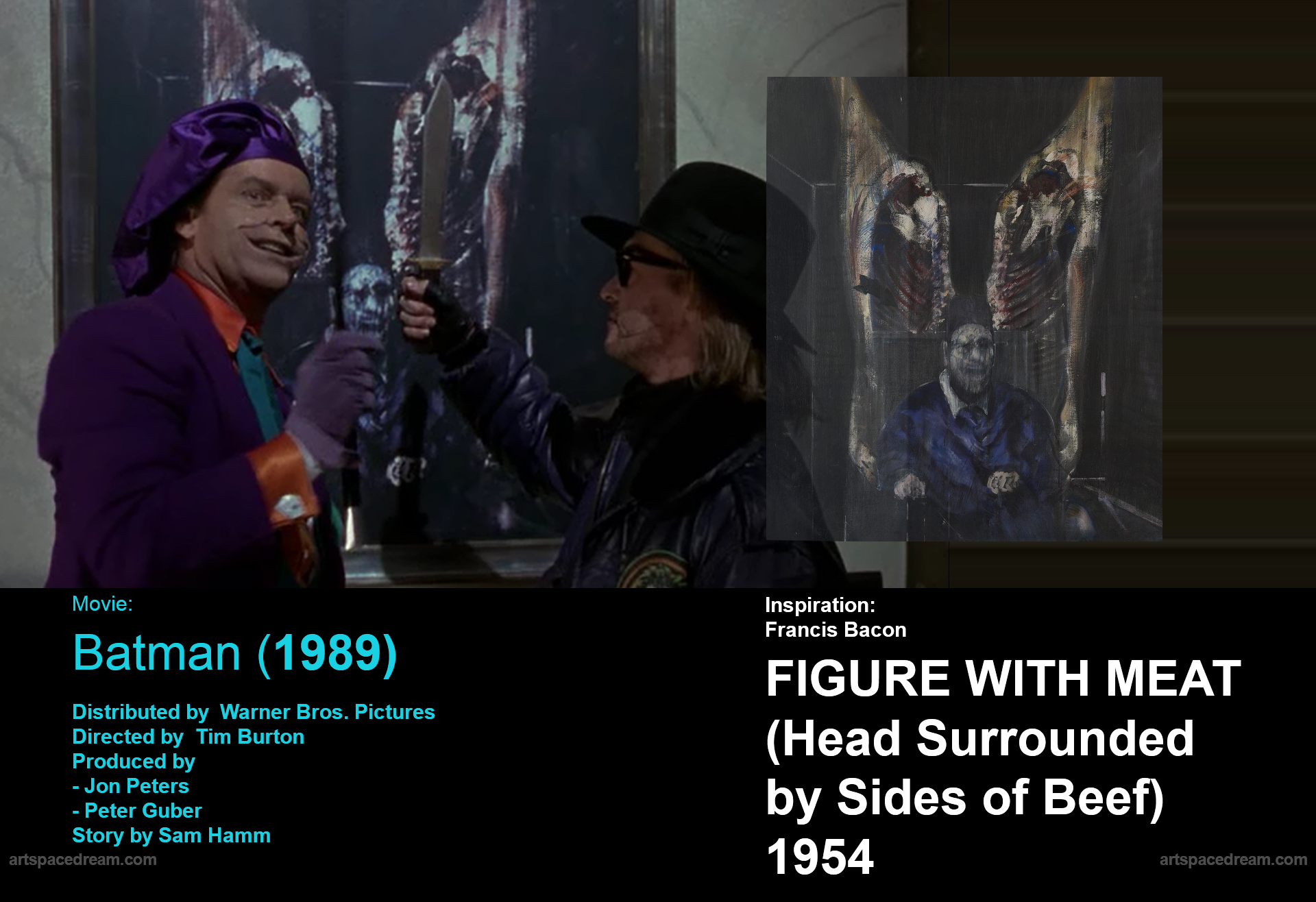 «Painting Francis Bacon. Movie: Batman (1989)